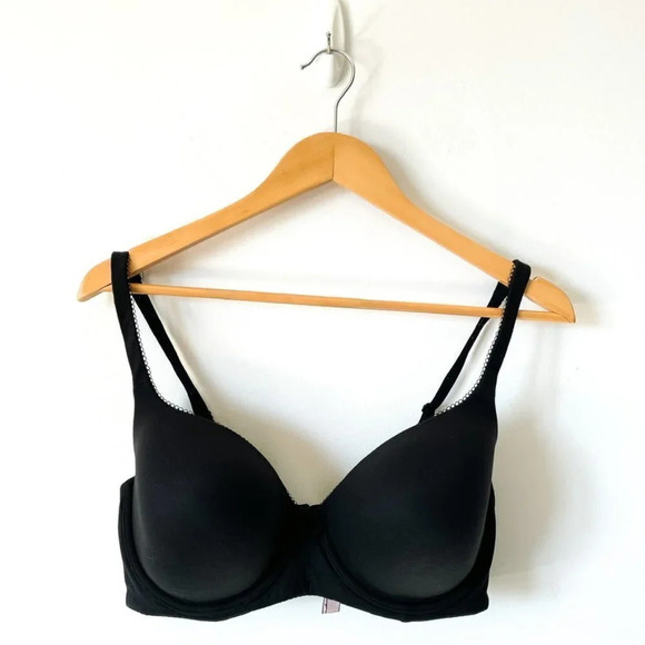 Victoria's Secret Body By Victoria Lined  Demi Bra Black Sz 36DD - Picture 2 of 6